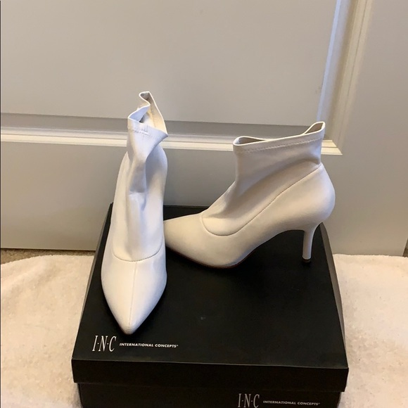 INC International Concepts Shoes - New white ankle boot